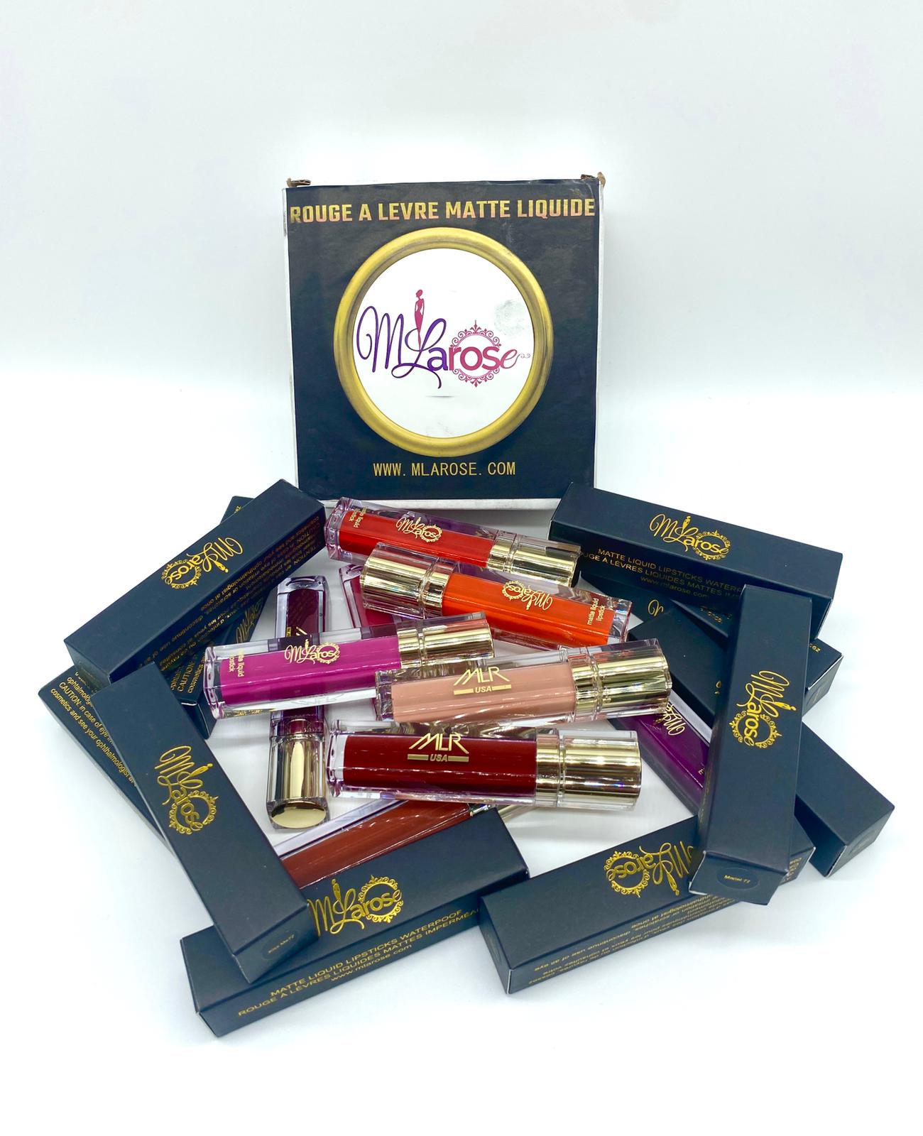 ROUGE À LÈVRES MATTE LIQUIDE MLR ( LIPSTICK ) PAQUET DE 10, TOUTES LES COULEUR