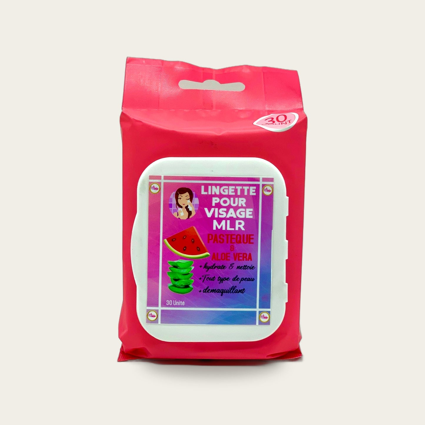 Lingettes Visage Pastèque & Aloe Vera MLR